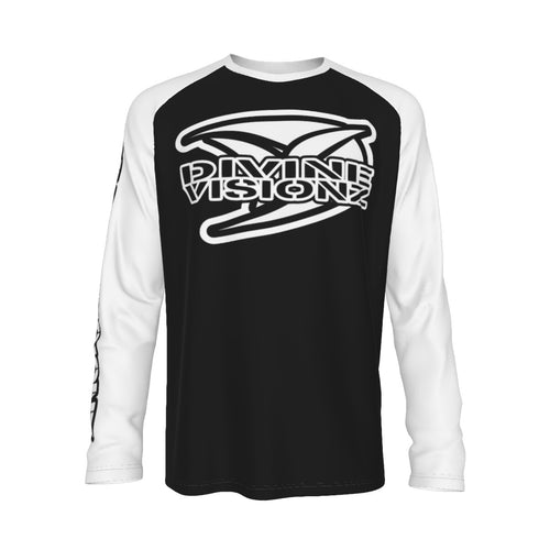 Divine Visionz Graphic Raglan Long Sleeve Tee