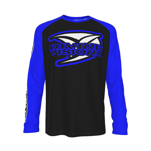 Divine Visionz Graphic Raglan Long Sleeve Tee