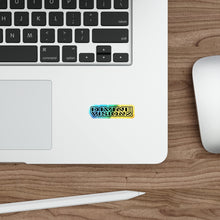 Load image into Gallery viewer, Divine Visionz Wordmark Holographic Die-cut Stickers