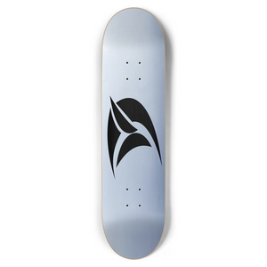 DVZ Logo Silver Skateboard Deck