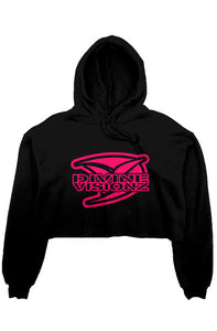 Ladies DVZ Insignia Crop Fleece Hoodie