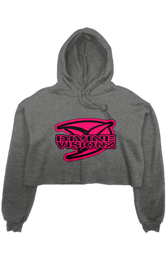 Ladies DVZ Insignia Crop Fleece Hoodie