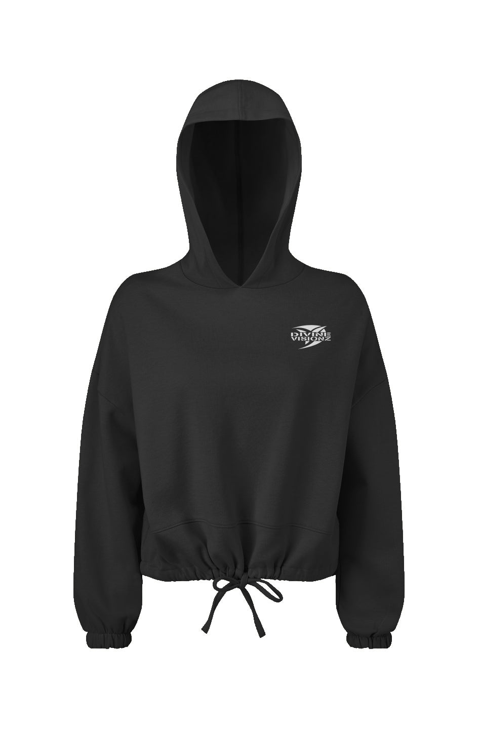 Ladies' DVZ Brand Cropped Hooded Sweatshirt