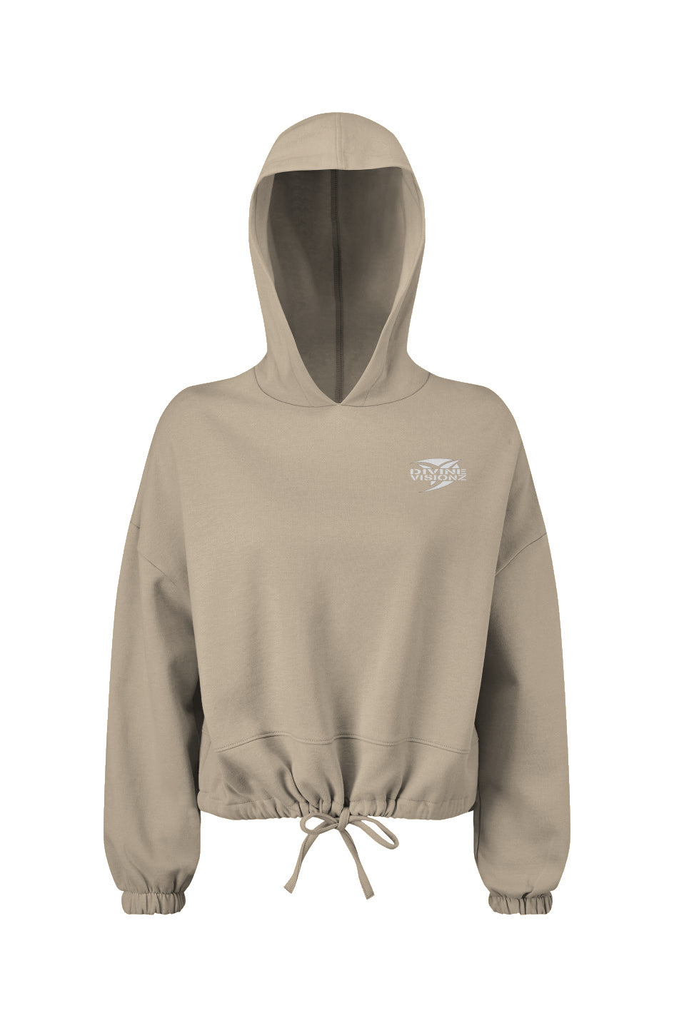 Ladies' DVZ Brand Cropped Hooded Sweatshirt