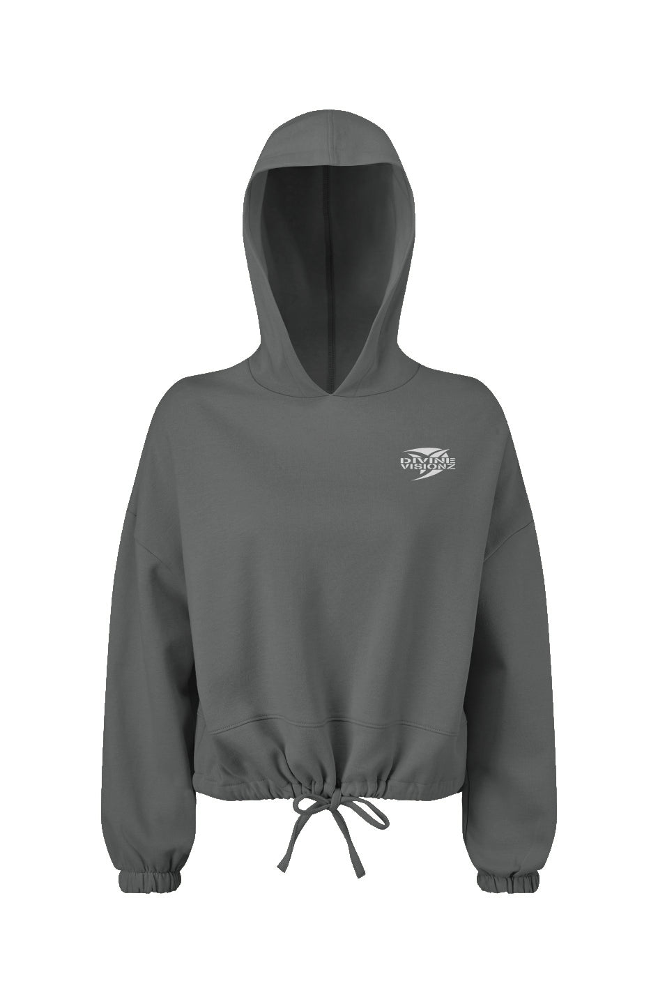 Ladies' DVZ Brand Cropped Hooded Sweatshirt