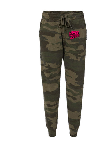 Womens Camo Wash Sweatpants