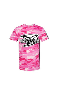 Divine Visionz Pink Woodland Camo Tee