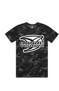Divine Visionz Black Staple Camo Tee