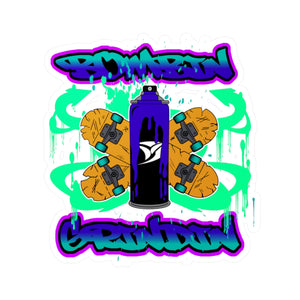 DVZ Bombin N Grindin Vinyl Kiss-Cut Stickers