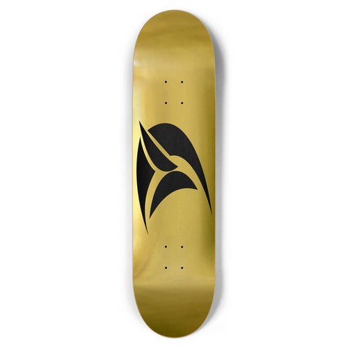 DVZ Logo Gold Skateboard Deck