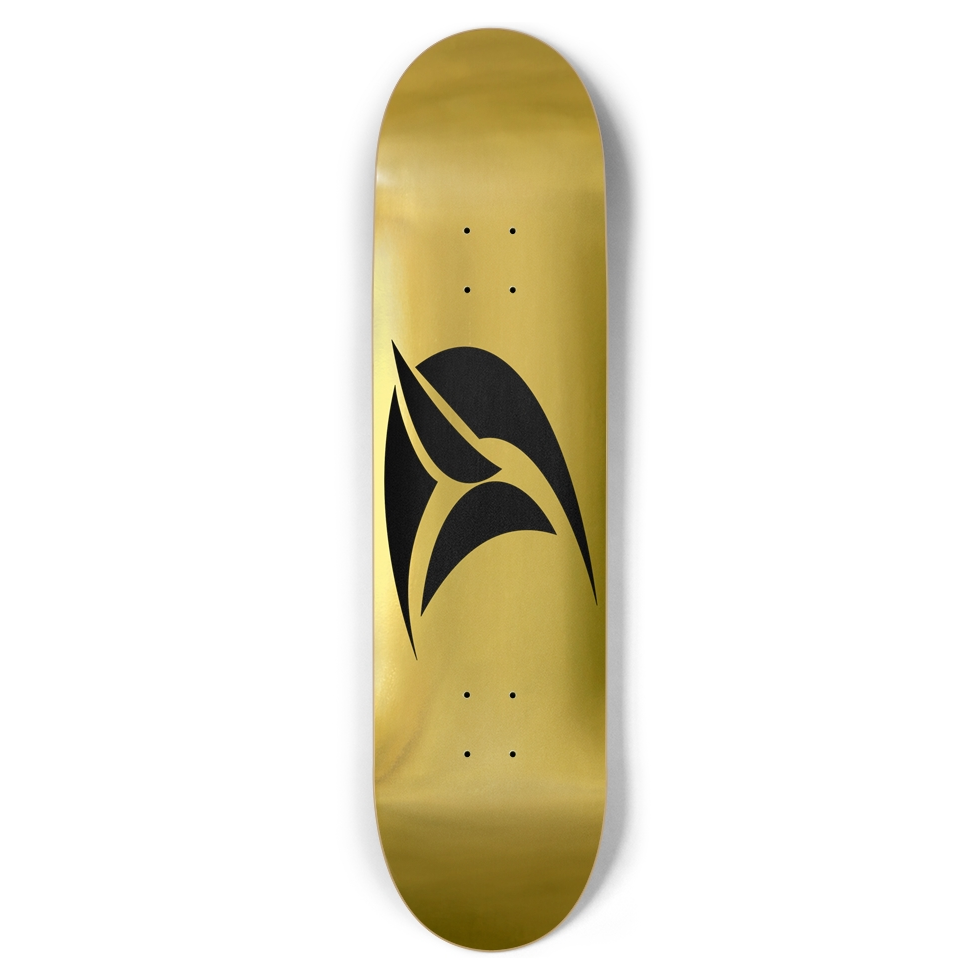 DVZ Logo Gold Skateboard Deck