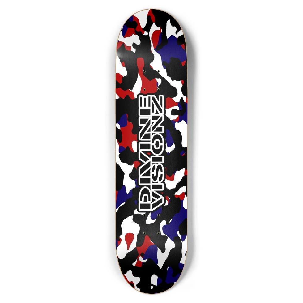 DVZ Wordmark Camo Skateboard Deck